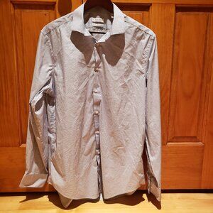 Calvin Klein Longsleeve Non Iron Dress Shirt Med Checked Print 34-35" 16.5" neck